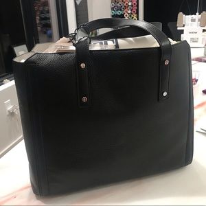 Ivanka Trump Soho Black Bag Tote Genuine Leather